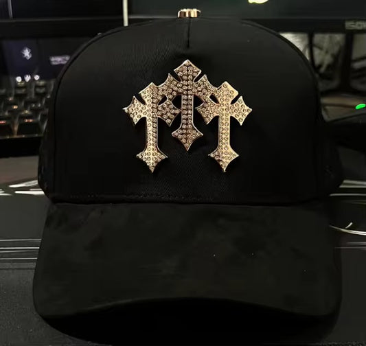 Gorra 3 cruces gold barbas hats